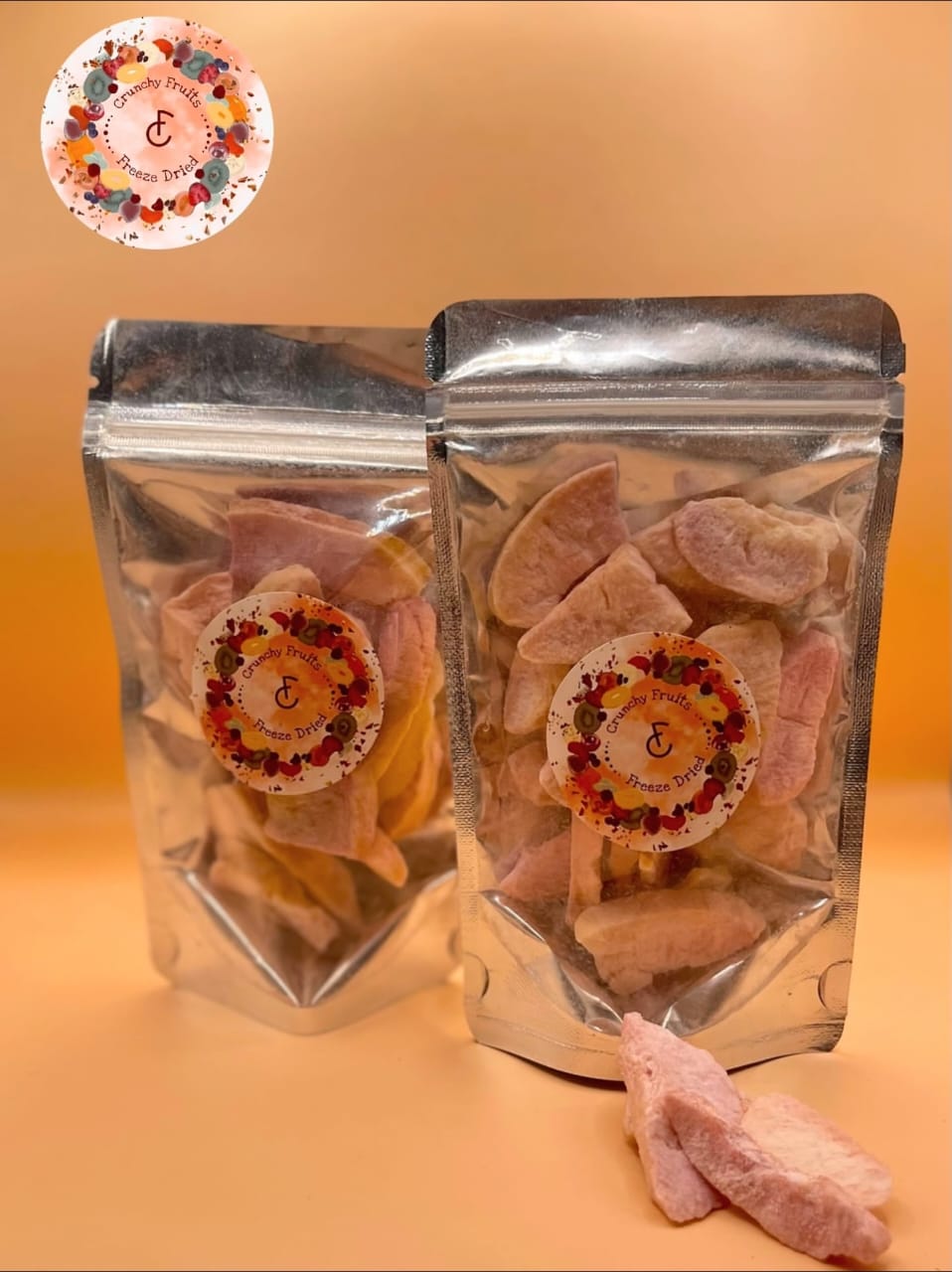 دراق مجفف بالتبريد ٢٥ غرام